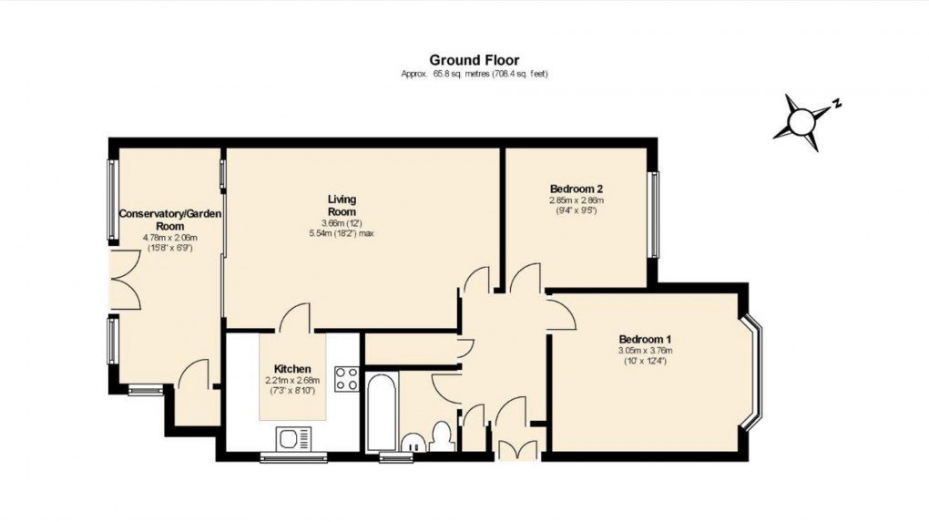 Floorplan for Warden Hill, Cheltenham GL51 3HD