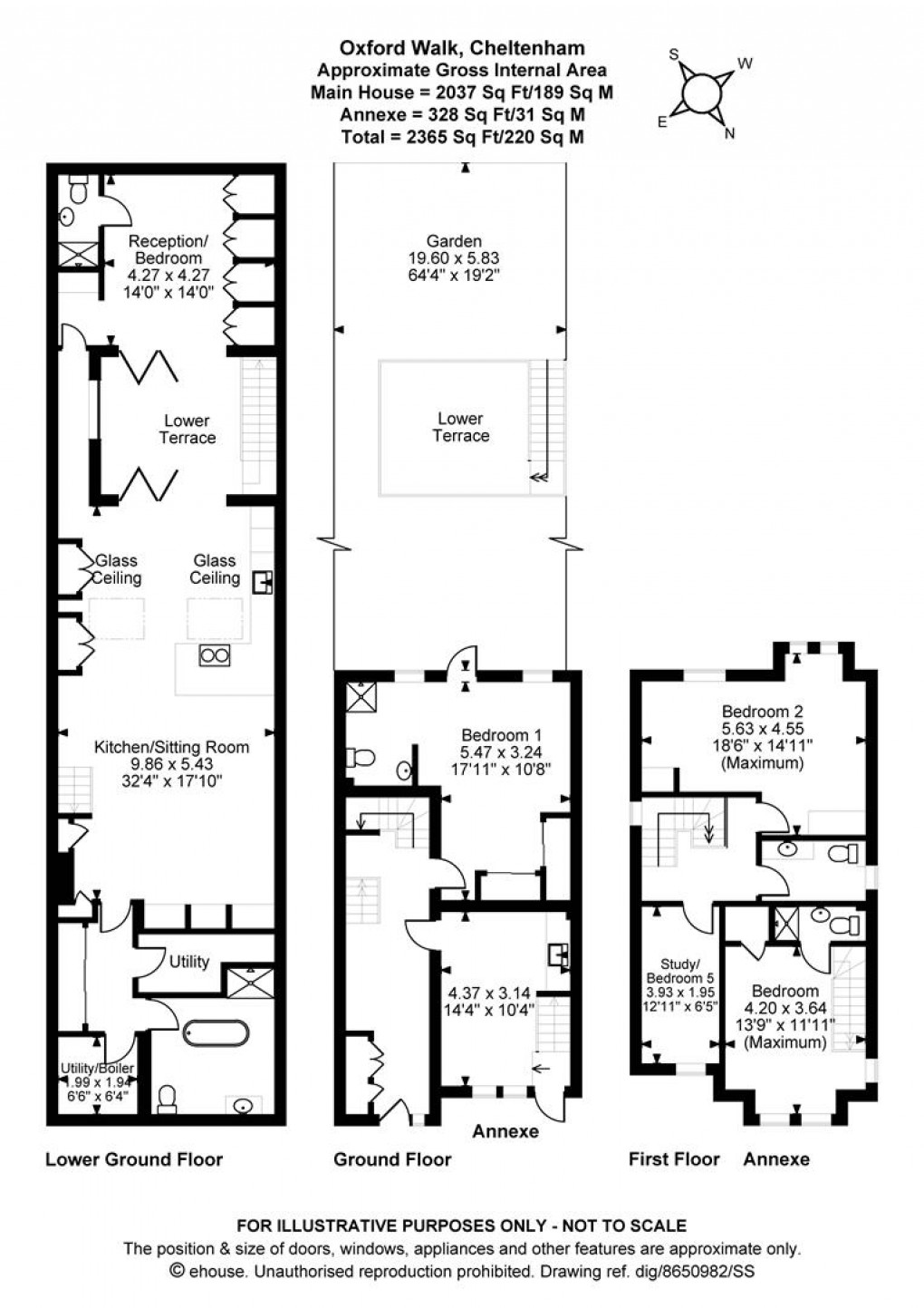 Floorplan for Oxford Walk, Cheltenham GL52 6DN