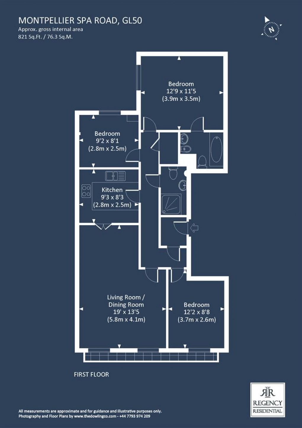 Floorplan for Montpellier Cheltenham GL50 1UL