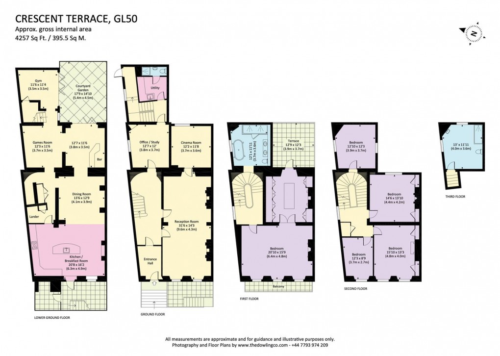 Floorplan for Crescent Terrace, Cheltenham GL50 3PE