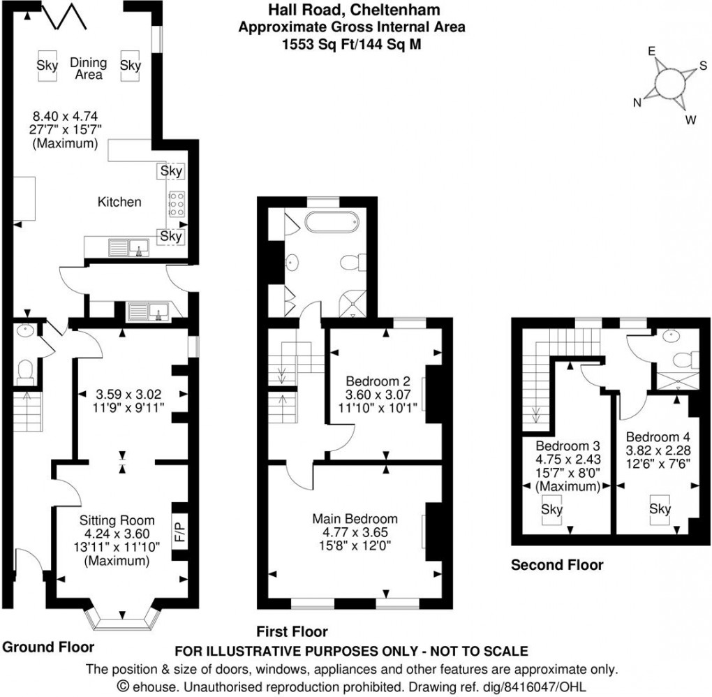 Floorplan for Leckhampton, Cheltenham GL53 0HE