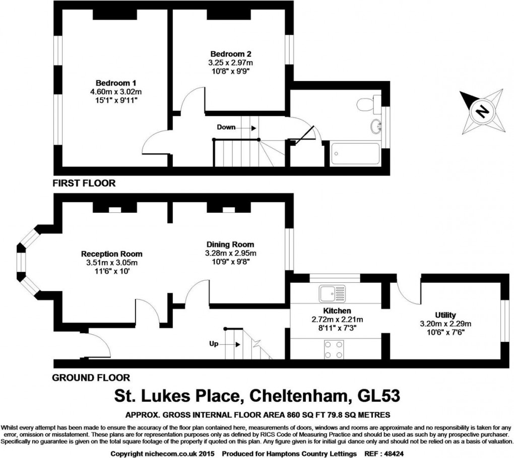 Floorplan for St. Lukes, Cheltenham GL53 7HS