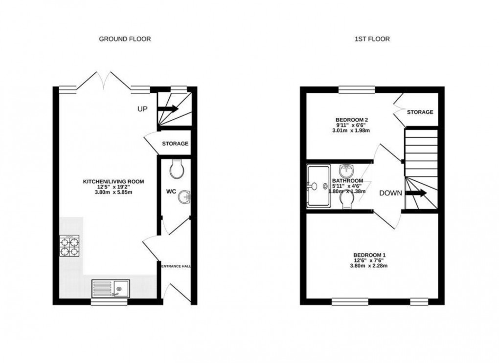 Floorplan for Off Gloucester Road, Cheltenham GL51 8PH